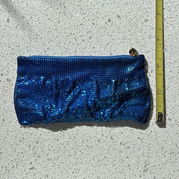 NWOT Felix Rey Blue Sequin Mini Clutch, circa 2007 - Picture 2 of 5
